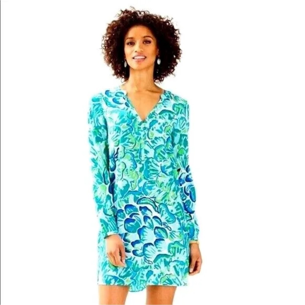 218.00 NWT Lilly Pulitzer Delphine SILK Dress Beautiful Dress